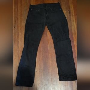 Men's Levis Black Straight Leg Jeans